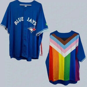 Toronto Blue Jays Pride  Rainbow Flag SGA Stadium Giveaway MLB Jersey - Rare